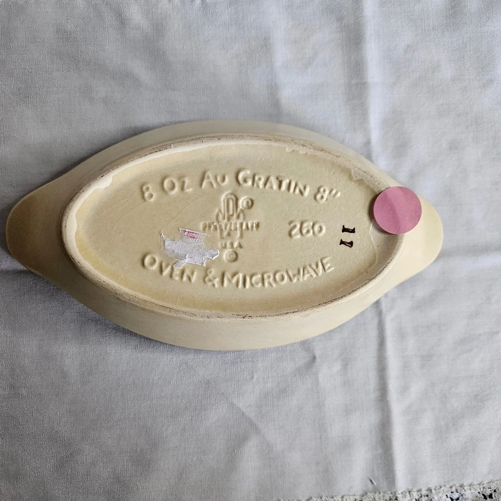 Vintage Pfaltzgraff Village 8 oz Au Gratin Dish Made in USA 8